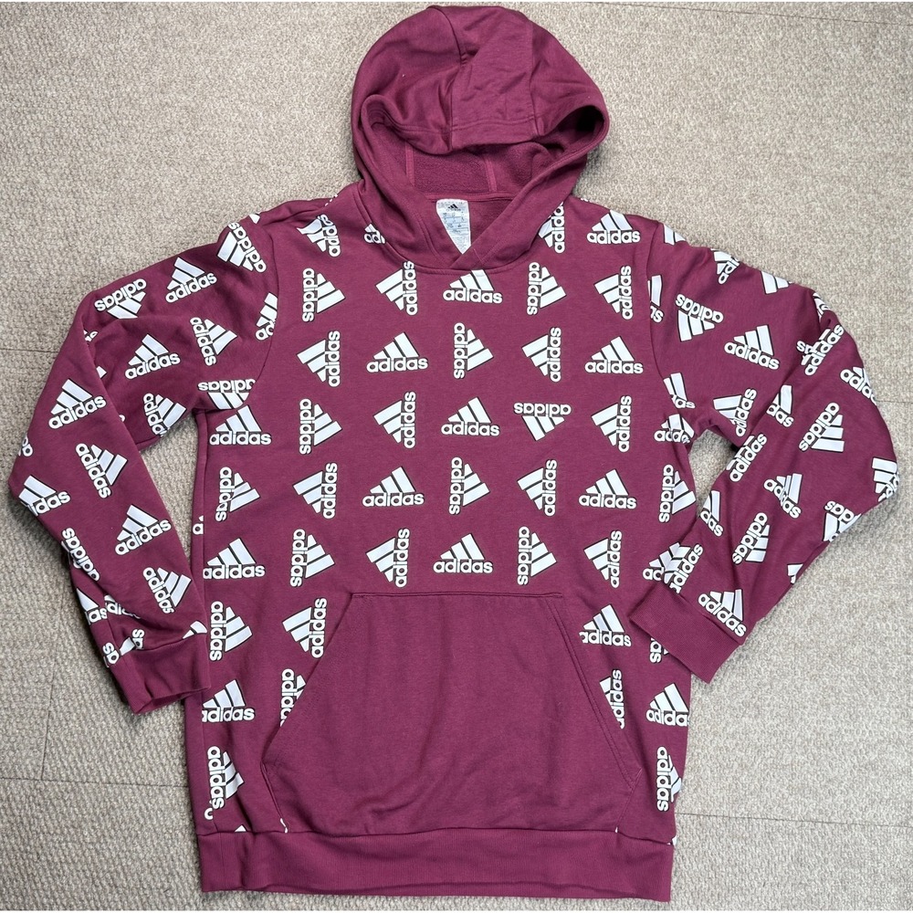 Adidas Men's Spell Out Long Sleeve Multicolored Hoodie Size Large Tall
